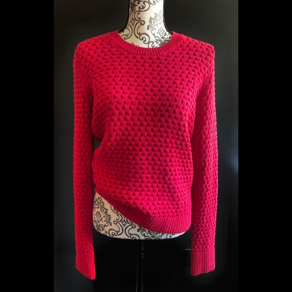 Vintage Victoria’s Secret Cable Knit Red Sweater Size Small - Picture 1 of 7